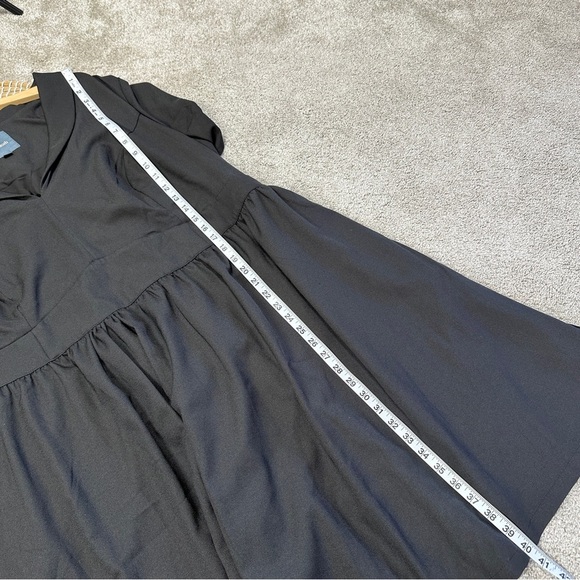 Modcloth Women’s Lively Identity ShortSleeve Dress V-Neck in Black Plus Size 4X - Picture 12 of 13